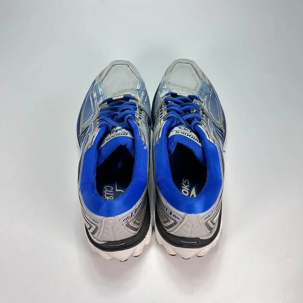 Brooks Glycerin 13 Blue Silver Athletic Neutral Running Shoes Men's Size 10.5 - Picture 6 of 12